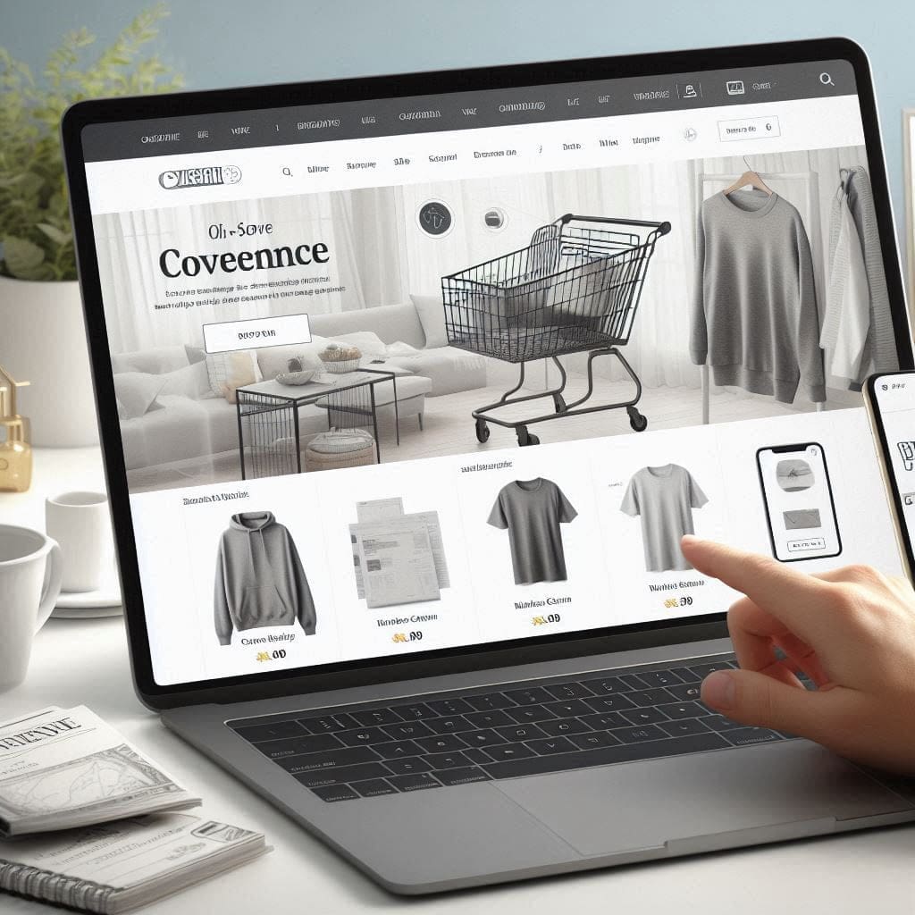 A screenshot or mockup of an e-commerce website, focusing on a well-designed online store interface.