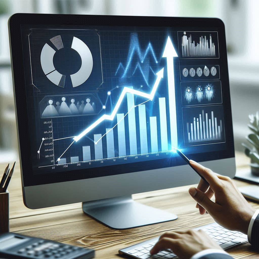 A chart or graph showing positive performance metrics.